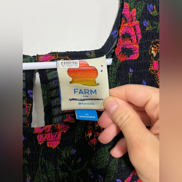 Printed Smocked Jumpsuit Farm Rio - Picture 6 of 14